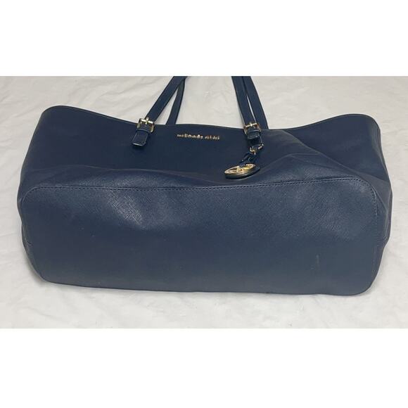 Michael Kors Handbag Multifunction Jet Set Tote Bag - Style 30S3GTVT6L Navy Blue - Picture 6 of 16